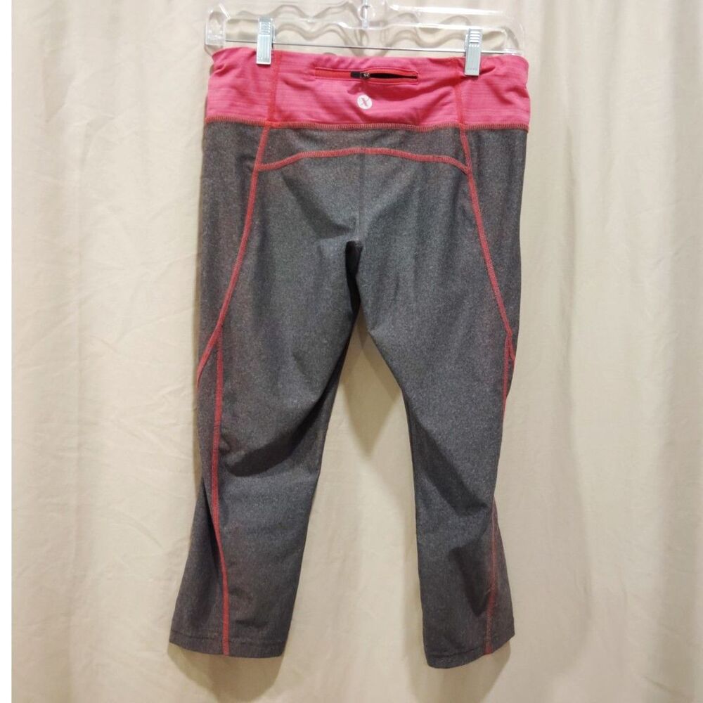 Xersion Women’s Size S Heather Gray & Pink Fitted Athletic Leggings